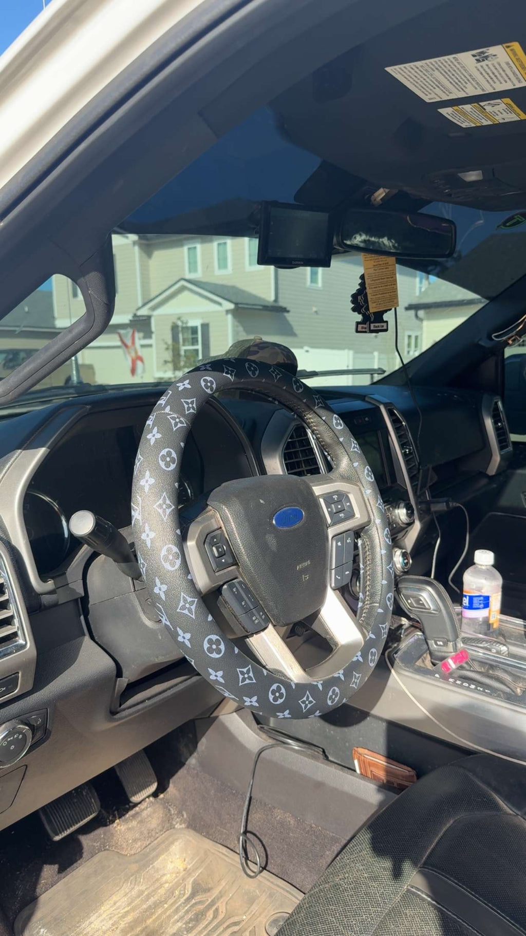 LV Steering Wheel Cover